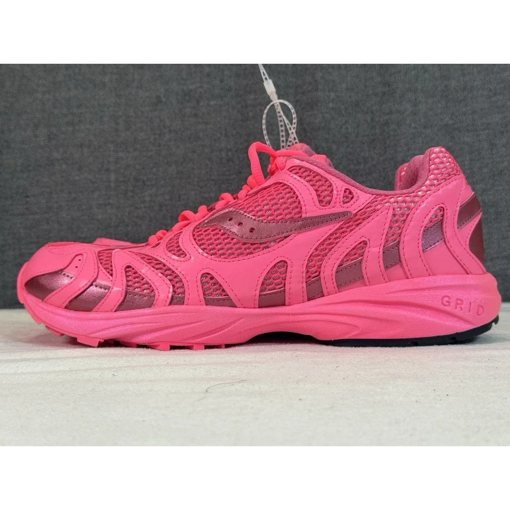Saucony Grid Azura 2000 Triple Neon Pink Rose S70774-4 Men sz 10.5 Unisex - Picture 12 of 16